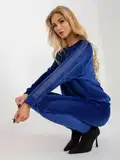 Modra Baggy Hlače za dame image