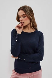 Pulover s kovinskim navojem