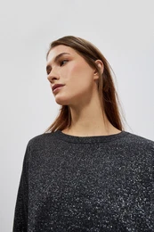 Pulover s kovinskim navojem