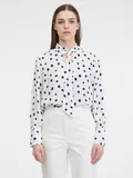 Pikčasto Bluza s Pentljo za dame image