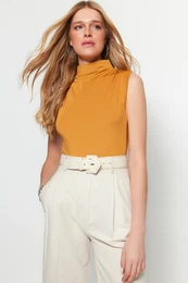 velbloud rolk bez rukv, prun chytr pleten tlo se zapnnm na patentky