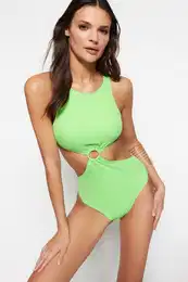 Green Halterneck izree / okensko redno kopalke za noge