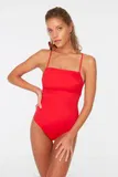 Rdeča Bandeau Tankiniji za dame image