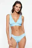Svetlo modra Bikini velikih velikosti za dame image