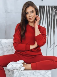 Women's sweatshirt FASHION II red z