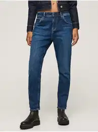 Tmav modr dmsk straight fit dny Violet - Dmsk