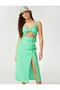 maksi Obleka z Razporkom za dame image