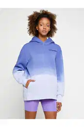 Tie-Up Look Raised Hooded Cotton Sweatshirt