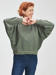 Sweatshirt vintage soft crop - Women