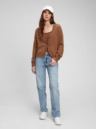 Cardigan with Buttons - Women