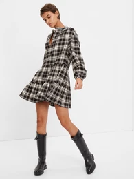 Checkered Mini Dress - Women