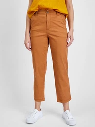 Pants khaki girlfriend high rise - Women