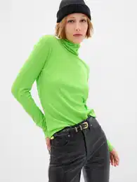 T-shirt with turtleneck - Women