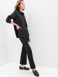 High waist flare trousers - Women's