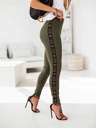 khaki leggings cmgLG1066b.R69
