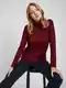 Vínové dámské tričko s rolákem GAP
