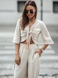 Blouse beige cmgBL1437.R12