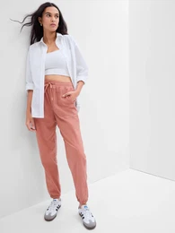 Pants with Elasticated Waistband - Women