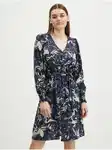 VERO MODA Šaty 'ABBI' námořnická modř / kouřově šedá