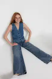 enske kavbojke Denim