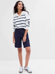 Shorts twill mid rise - Women