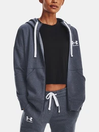 Sweatshirt Rival Fleece FZ Hoodie-GRY - Women
