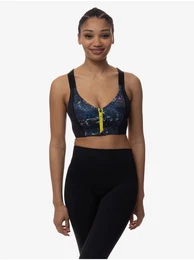 Black Women Patterned Sports Bra Sully - Women