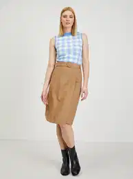 Light brown women's skirt - Ladies