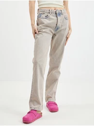 Blue-beige women's straight fit jeans Celyn Rose - Ladies