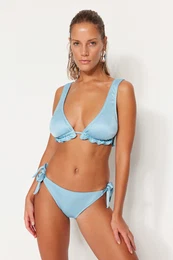 modra vezana bleica Redna noga Bikini dno