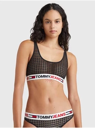 ern vzorovan podprsenka Tommy Jeans - Dmsk