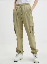Khaki women's sweatpants Kirby - Women's