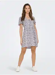 White Floral Dress Gaya - Women