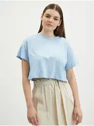 Light blue crop top T-shirt Alena - Women