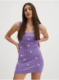 Purple Sheath Dress Lil - Women