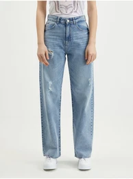 Light blue women's wide jeans Josie - Women's