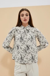 Marisse Women's Shirt L-Ko-4004 Beige