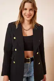 Happiness stanbul Jacket - Black - Regular fit