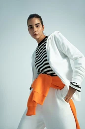 Regular Fit Tenk Mikina s Ltkovm Kardiganem