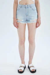 High Waisted Jean Short