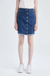 Regular Fit 120 Woven Skirt