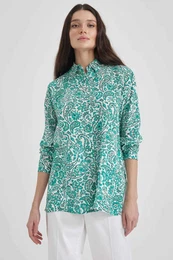 Traditional Shirt Collar Long Sleeve Tunic