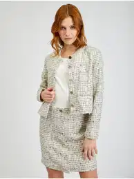 Cream Women's Patterned Jacket - Women