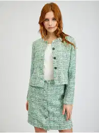 Green Ladies Patterned Jacket - Women