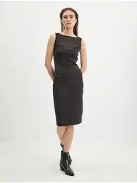 Black Women's Sheath Dress Amanda - Women