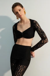 Limited Edition Black Lace Detailed Bustier
