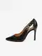 Černé dámské kožené lodičky Guess Gabbi - Dámské