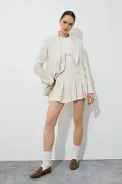 Pleated Mini Skirt