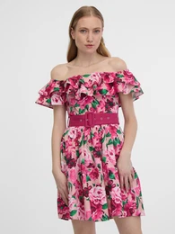 Dark pink Women Floral Dress - Women