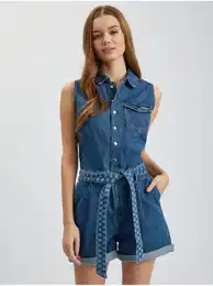 Blue Denim Overall - Women